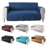 130X195cm Seater Pet Sofa Protector Cover Quilted Couch Covers Lounge Slipcover - Blue
