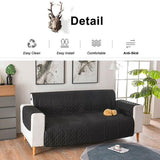 130X195cm Seater Pet Sofa Protector Cover Quilted Couch Covers Lounge Slipcover - Blue