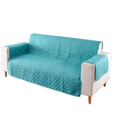 130X195cm Seater Pet Sofa Protector Cover Quilted Couch Covers Lounge Slipcover - Blue