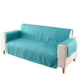 190x195cm Seater Pet Sofa Protector Cover Quilted Couch Covers Lounge Slipcover - Blue