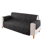 190x195cm Seater Pet Sofa Protector Cover Quilted Couch Covers Lounge Slipcover - Coffee