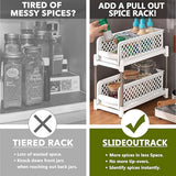Bathroom Kitchen Sink Storage Rack Drawer Plastic Shelf Seasoning Holder - Grey