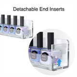 Acrylic Wall Shelves Set 4PCS Floating Display Storage Racks Clear for Home Use - Transparent