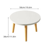 Round Coffee Table Low Side Table Modern Living Room Bedroom Accent Furniture