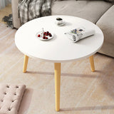 Round Coffee Table Low Side Table Modern Living Room Bedroom Accent Furniture