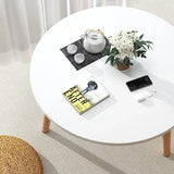 Round Coffee Table Low Side Table Modern Living Room Bedroom Accent Furniture