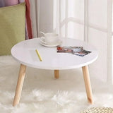 Round Coffee Table Low Side Table Modern Living Room Bedroom Accent Furniture
