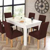6X Stretch Chair Cover Seat Covers Spandex Washable Banquet Wedding Party Decora - Brown