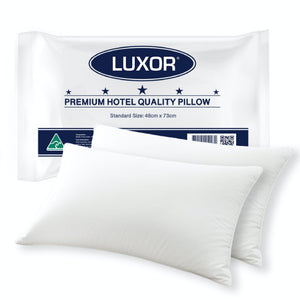NNEDSZ Luxor Made Hotel Quality Pillow Standard Size Twin Pack