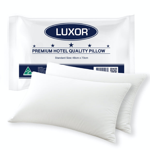 NNEDSZ Luxor Made Hotel Quality Pillow Standard Size Twin Pack