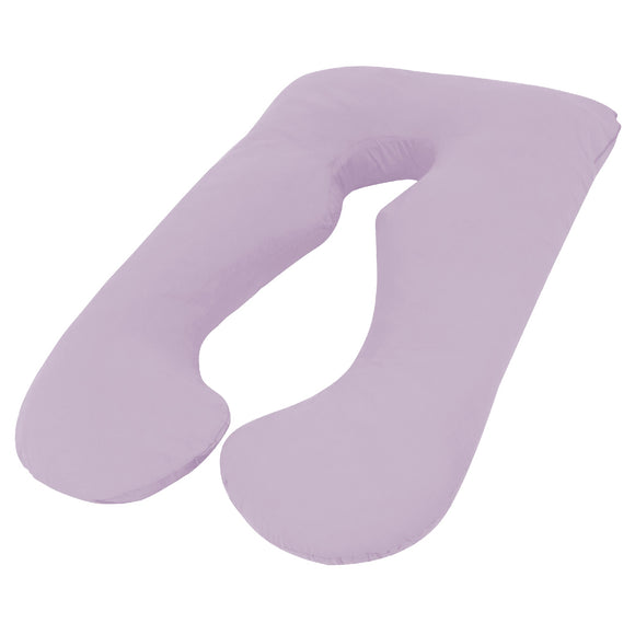 NNEDSZ Maternity Pregnancy Nursing Sleeping Body Pillow Pillowcase Included Lilac