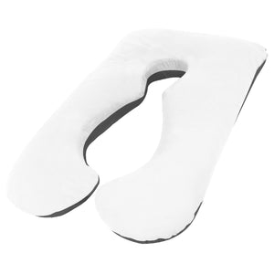 NNEDSZ Maternity Pregnancy Nursing Sleeping Body Pillow Pillowcase Included Black x White