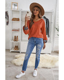 NNEDSZ Exchange Eyelet Thermal Knit Top - M