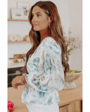 NNEDSZ Exchange Tie-Dye Peplum Top - 2XL