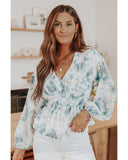NNEDSZ Exchange Tie-Dye Peplum Top - 2XL