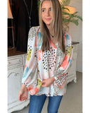 NNEDSZ Exchange Leopard Print Loose Top - 2XL