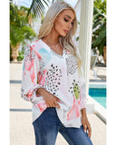 NNEDSZ Exchange Leopard Print Loose Top - 2XL