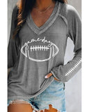 NNEDSZ Exchange Game Day Soccer Graphic Print Long Sleeve Top - M