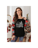 NNEDSZ Azura Exchange Plaid Leopard Patchwork Long Sleeve Top - L