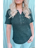 NNEDSZ Exchange Grommet Detail Waffle Textured Top - S