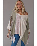 NNEDSZ Exchange Patchwork Oversized Top - M