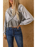 NNEDSZ Exchange Knitted Patchwork Cropped Top - M