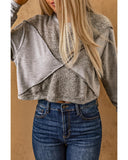 NNEDSZ Exchange Knitted Patchwork Cropped Top - M
