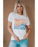 NNEDSZ Exchange Faith Inspired Words Print T-Shirt - XL