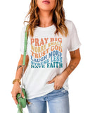NNEDSZ Exchange Faith Inspired Words Print T-Shirt - XL