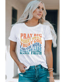 NNEDSZ Exchange Faith Inspired Words Print T-Shirt - XL