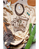 NNEDSZ Exchange Western Poker Cards Graphic Print T-Shirt - L