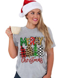 NNEDSZ Azura Exchange Christmas Tree Pattern Crew Neck Graphic Tee - L