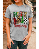 NNEDSZ Azura Exchange Christmas Tree Pattern Crew Neck Graphic Tee - M