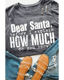 NNEDSZ Azura Exchange Christmas Funny Saying Print T-Shirt - L