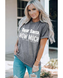 NNEDSZ Azura Exchange Christmas Funny Saying Print T-Shirt - S