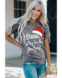 NNEDSZ Azura Exchange Santa Hat Snowflake Tee - M