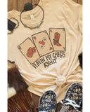 NNEDSZ Exchange Poker Cards Letter Graphic Print T-Shirt - L