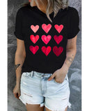 NNEDSZ Exchange Heart Graphic Tee for Valentines Day - S