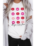 NNEDSZ Exchange Valentines Kisses Graphic Tee - L