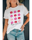 NNEDSZ Exchange Valentines Kisses Graphic Tee - L