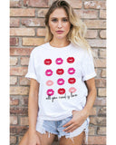 NNEDSZ Exchange Valentines Kisses Graphic Tee - L