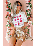 NNEDSZ Exchange Valentines Kisses Graphic Tee - L