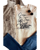 NNEDSZ Exchange Graphic Print Crop Top with Khaki Corn Plant Design - M