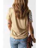 NNEDSZ Exchange Easter Bunny Leopard Bleached Print Graphic Tee - L