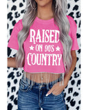 NNEDSZ Exchange Rhinestone Fringed Crop Top - XL