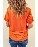 NNEDSZ Exchange PUMPKIN SPICE & Jesus Christ Graphic T-shirt - S