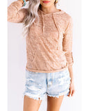 NNEDSZ Exchange Khaki Drawstring Hoodie with Kangaroo Pocket - 2XL