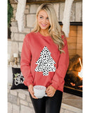 NNEDSZ Azura Exchange Leopard Print Pullover Sweatshirt - XL