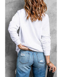 NNEDSZ Azura Exchange Embroidered Pullover Sweatshirt with Merry Christmas Truck Pattern - L