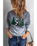 NNEDSZ Azura Exchange Merry Christmas Tree Graphic Sweatshirt - L